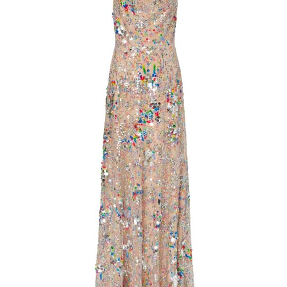 Milly Odetta Confetti Sequined Dress Size 6 - Picture 5 of 9
